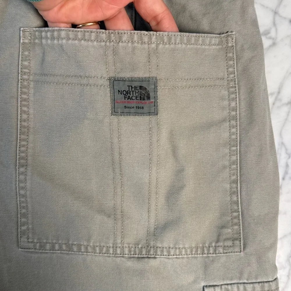Vintage North Face Cargo A5 Series Shorts Sz 38 Khaki